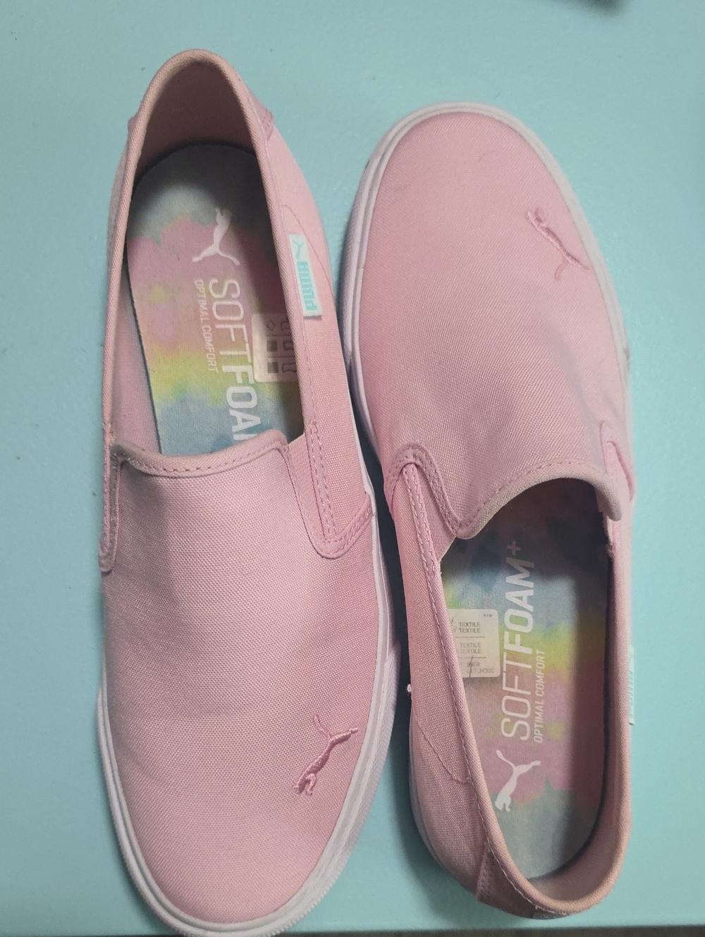 Puma Pink Slip-On SoftFoam+ Canvas Mules